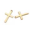 50PCS 12*20mm Edelstahl Kreuze Charms Fit Halskette Schwimm Kruzifix Charms Handgemachte Anhänger DIY Schmuck Machen