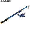 DAGEZI High Performance Sea Fishing Pole High Quality Carbon Fiber Telescopic Fishing Rod 2.1/2.4/2.7/3.0/3.6m pesca