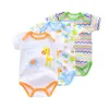 2018 Summer Baby Pagliaccetti Cotone Neonato Tuta Cotone di alta qualità Bambini Pagliaccetto per bambini Vestiti 3 Stili A Set MOQ 6 Set all'ingrosso