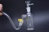 Wysokiej jakości 45 stopni 14mm 4.5 cali Mini Szkło Bong Catch Catcher Grube Pyrex Clear Glass Bubbler Ashcatcher z palenia