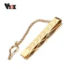 VNOX pinces à cravate élégantes couleur or pince à cravate pour hommes chemise bijoux en acier inoxydable métal