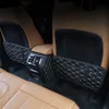 Läder 4st Säte Ryggstöd Anti Kick Pad Bil Anti Dirty Mat för BMW X3 G01 G08 25i 30i 2018 Auto Interior Styling