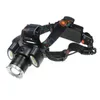 2400 LUMENS XML T6 LED 2 * COB HEADLAMP USB Uppladdningsbar Jaktljus Zoom 18650 Batterilampa Vattentät Torch