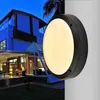 18w 24w 30w led outdoor wall lamps waterproof round Garden lamp aisle balcony lamp ac 265v UL FCC