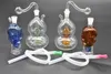 New Mini Crânio cabaça de vidro bongs hookah Blunt Bubbler Fumar Bubbler Pequenos Tubos de Água Pequenos Tubos de Mão Tubo com tigela e mangueira