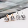 Boucle d'oreille clip senza trafitto per le donne classico di alta qualità 5 Prongs design orecchini Jewlery Realizzato con cristallo