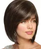 Perruques de cheveux lolita BOB mélange brun court et droit sexy pour perruque de santé