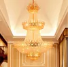 Modern Chandelier LED Lamps Crystal Chandeliers Lights Fixture Home Lighting Long Crystal Hanging Light AC90V-260V D100cm H150cm L226a