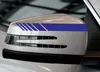2 pçs / set Universal Auto Retrovisor Side Decalque Stripe DIY Decoração Etiqueta Exterior Ajuste para BMW AUDI BENZ PORSCHE HONDA TOYOTA FORD