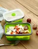 Silikonowe pudełko obiadowe Przenośne miski Kolorowe składane kontener żywności Lunchbox 350/500/800 / 1200ml Ekologiczne C729