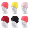 1 pièces enfants solide bonnet de bain Silicone chapeaux de natation imperméable adultes enfants casquettes hommes couleur Pure bonnet de bain