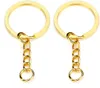 40pcs Split Key Ring Chain Keyring Silver Gold Guqing Color Metal Split Keychain Parts Jump Rings