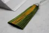 10cm Dubbelfärg Jade Bead Tassel Trim Craft Smycken Göra DIY Pendant Örhängen Tillbehör Gardin Tassel 17 Färger