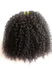 brazilian virgin curly hair weft clip in kinky curl weaves unprocessed natural black color human extensions can be dyed 9pcs 1set8671151