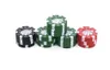 3 strati Poker Chip Style Herb Herbal Tobacco Grinder Grinder Accessori per pipe da fumo Gadget rosso verde nero