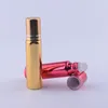 10 ml Gold/Silver Metal Aluminum Roll On Roller Bottle For Essential Oils UV Roll-on Glass Bottles LX1193