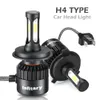 2 st COB H4 9003 8000LM 72W LED CAR Headlight Kit Hi / Lo Beam Light Lampor 6500k Gratis frakt