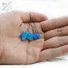 Arabo Blue Hamsa Hand Opal Pendant Opal Fatima Hand Hand Necklace 925 Silver Women Choker Collace Gioielli Collier Femme CHOKER BIJOUX5984662