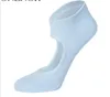 Kvinnors Yoga Grip Socks Barre Pilates Ballett Dans Socks Non Slip Skid Cotton Ankel Sport Toe Skor En storlek 5-10 12Pair