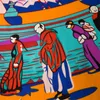 New Twill Silk Scarf Women Tibet Pilgrimage Printing Square Scarves Fashion Wrap Female Foulard Large Hijab Shawl Neckerchief 130*130CM