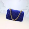 2021 NEW ARRIVED shoulder handbags women bags designer small messenger Velour bags feminina velvet girl bag come with box , two size