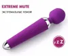 Tam Vücut Masajı Seks Oyuncak Vibratörler Kouper Güçlü Oral Klitoris Kadınlar İçin 15 Hızlı USB Şarj Edilebilir AV Magic Wand Vibratör Masajı Yetişkin H50Z