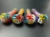 Newest Colorful Pyrex Glass Smoking Pipe Bong Tube Complex Pattern Innovative Design Easy Clean Portable High Quality Hot Sale DHL Free