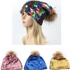 Eco-Friendly Party Sequin Caps Women Sequins Beanies Hat Unisex Dance Magical Reversible Outdoor Hats Spring Autumn Christmas Hat