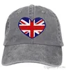 PZX Baseball Cap pour hommes femmes drapeau britannique Unisexe Coton Jeans ajusté Cap chapeau multicolore en option2557807