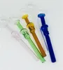 ASD-Farben-Schädel-gerades Topf-Öl-Brenner-Rohre kleine Wasserrohr-Öl-Anlagen mundgeblasenes Recycler-Glasrohr für das Glasbong-Rauchen