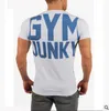 Nya Märke Män Gym Kör T-shirts Högkvalitativ kompression Kortärmad Man Bodybuilding Kläder Training Tights Sport Shirt Jogging