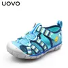 UOVO 2018 Neue Kinder Sandalen Für Jungen Und Mädchen Sommer Kind Strand Schuhe Mode Klett Kinder Schuhe Größe 26 #-33 #