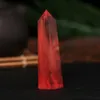 Праздничный подарок Случайная отправка 1 шт. Натуральный редкий красный кварц плавящийся камень Кристалл с одинарной оконечной палочкой Исцеляющий кулон для Neckl1129345
