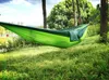 En gros 100 pcs Portable Nylon Parachute Double Hamac Jardin Camping En Plein Air Voyage Survie Hamac Lit De Couchage Pour 2 Personne SN1350