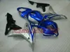 Kit de carénage de moto pour Honda CBR600RR 07 08 CBR 600RR F5 2007 2008 CBR600 ABS bleu argent, ensemble de carénages + cadeaux HX11