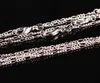 vendite calde Collana in argento sterling 925 fine 2MM 16-30 "Classic Curb Chain Link Italia Uomo donna Collana 15 pz / lotto