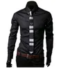 2020 New Fashion Mens Designer Stripes Shirts Shirts Casual Slim Slim Long Sheve Shirts Fit Style Social Camisas Masculinas For Men Che3496760