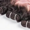 Różowe ludzkie włosy tkają dwa ton 1b różowy mokre falowe przedłużenia włosów 3pcllot ombre głęboka fala peruwiańska Virgin Hair Bundles6854973