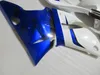 Kit carena personalizzata gratuita per carene YAMAHA R1 2000 2001 bianco nero blu YZF R1 00 01 FS16