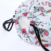 3D-gedruckte Kordelzugtaschen, modische Aufbewahrungstasche aus weicher Polyesterfaser, Flamingo-Einhorn-Muster, Einkaufsrucksack, beliebt 6 8GC BB