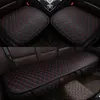 Ny bilfront/baksäte täcker Universal Fit SUV Sedans Chair Pad Cushion Mat Antiskid PU Leather Check Design