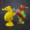 New creative seahorse glass bongs smoking water pipes oil burner glass pipe with unbreakable pyrex bowl bubbler