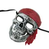 Halloween Pirate Character Mask Cosplay Kostym Tillbehör Mystisk Mask Maskerad Party PVC Material Mask Gratis Frakt