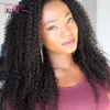 Ali Magic Brazilian Remy Deep Wave Kinky Curly Bundles Clip In Human Hair Extensions Naturfärg 7 Stycken / Set Full Head 100g 120g