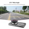4 tum 1080p bil DVR Kör Video Recorder Car Black Box med zinklegering Fodral 170 grader 2 Lens Front och Bakvy