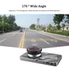 1080P Full HD Car DVR Car Black Box Digital Dashcam 2Ch 4 Inches 170° Wide View Angle Night Vision G-sensor Loop Recording