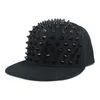 Unisex Cotton Casual Casquette Punk Hedgehog Hat Personality Jazz Snapback Spike Studded Rivet Spiky Baseball Cap For Hip Hop Rock Dance