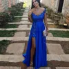 Blau Sexy Cocktailkleider Mit Chiffon Overskirt Fashion Schulterfrei Spitze Appliques Mini Abendkleider 2018 Charming Evening Party Dress