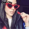 Owl City Occhiali da sole vintage da donna Cat eye Eyewear Designer di marca Occhiali da sole retrò Donna Oculos de sol UV400 Occhiali da sole