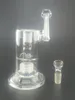 Piccolo Dab Oil Rig Mobius Glass Bong Matrix Percolatore Perc Pipa ad acqua Sidecar Bong Tubi gorgogliatore congiunti da 18,8 mm con ciotola di vetro MB01